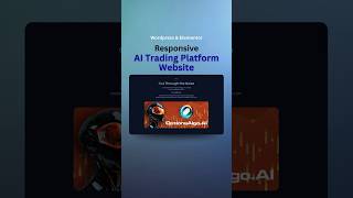 AI Trading Website | WordPress & Elementor #wordpress #websitedesign #elementor
