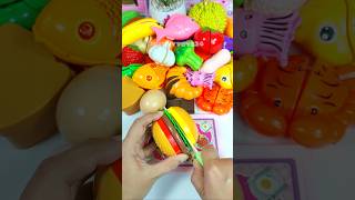 Kitchen Cutting Fruits & Vegetables Set Toys, Satisfying With Unboxing ASMR Videos
