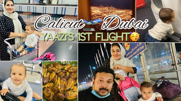 Calicut to Dubai✈️ | Yaazi’s 1st Flight🕺🏻🥳|Minnah’s Vlog😻| Finu & Minnah👯‍♀️