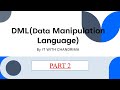 Learn DML commands in SQL in an easy way.