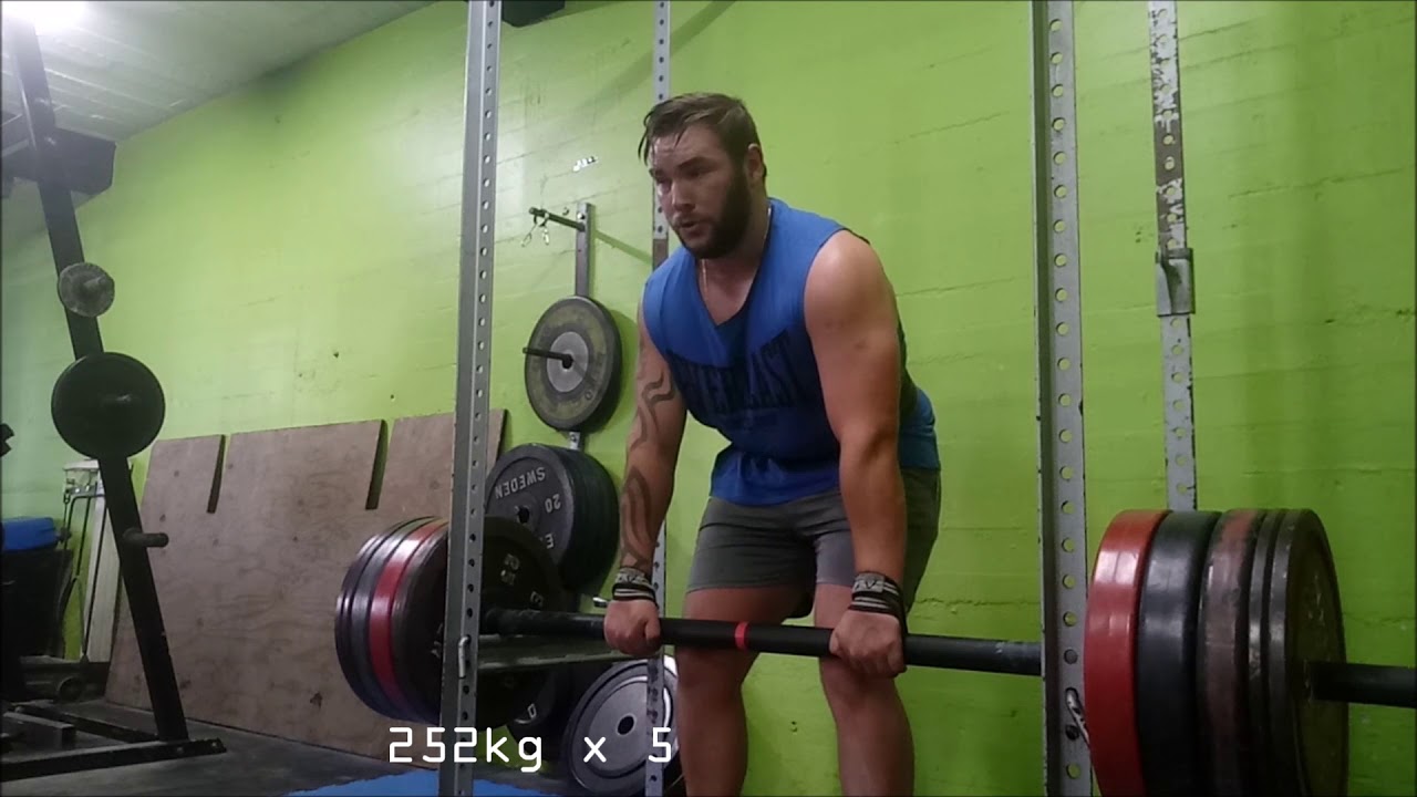 Off Season Training Deadlifts, Axle Rack Deadlifts, Rows YouTube
