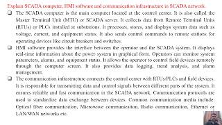 SGP Video short on Explain SCADA computer, HMI software and communication infrastructure in English