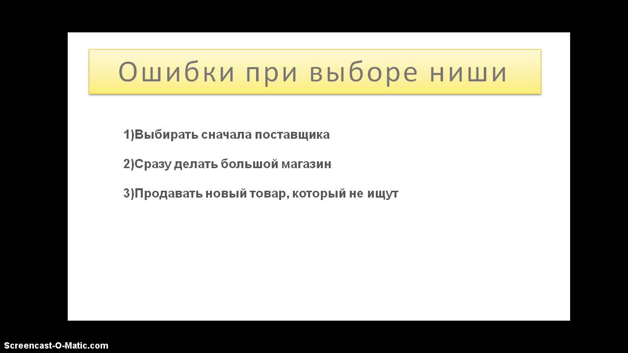 Поиск Ниши Для Интернет Магазина