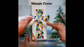 DIY Mosaic Cross