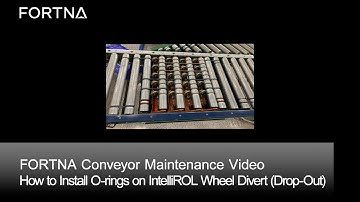 FORTNA How to Install O rings on a IntelliROL Wheel Divert (Drop-out)