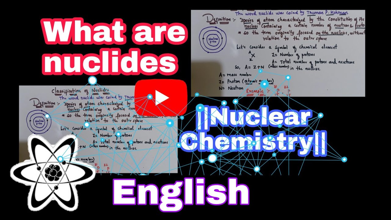 What are Nuclides || Nuclear chemistry|| ||English|| Definition of nuclides