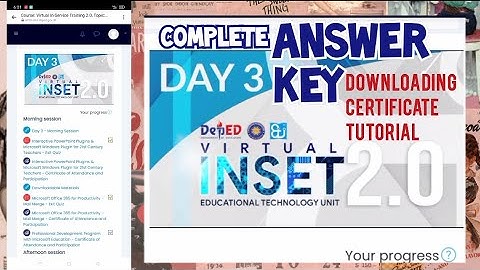 VINSET 2.0 l DAY 3 l COMPLETE ANSWERS l CERTIFICATE DOWNLOADING Tutorial
