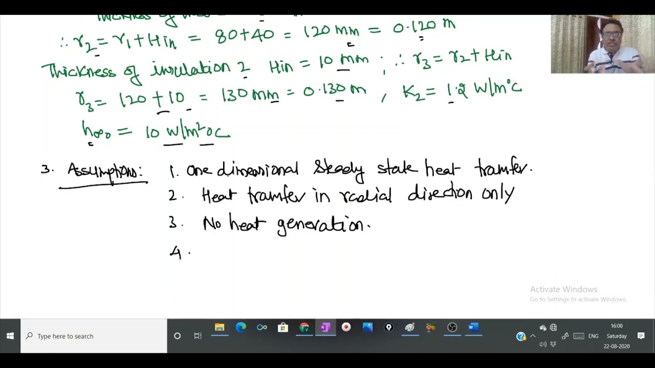1.35 Critical Radius of Insulation ( Steam pipe) YouTube