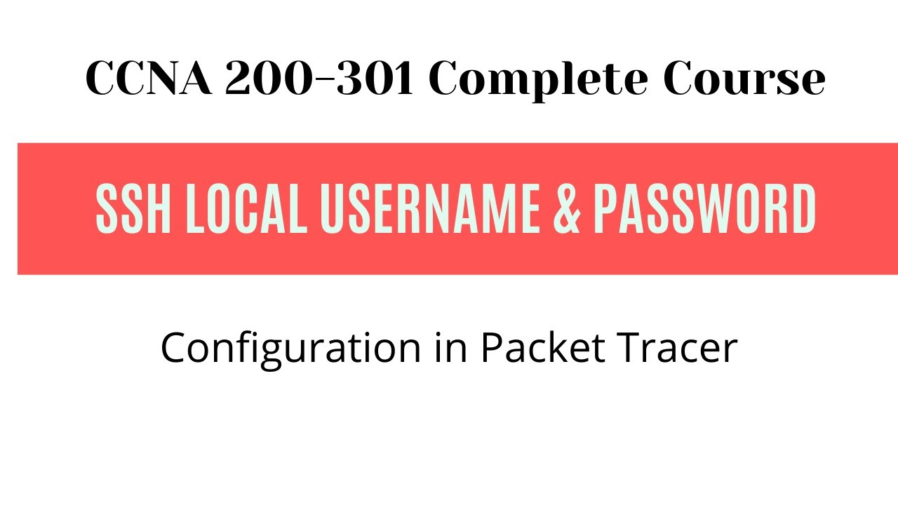 SSH Local Username and Password to secure User Mode Access in Packet