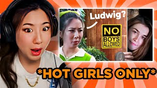FUSLIE REACTS TO NEW OFFLINETV FRIENDS infiltration HOT GIRLS ONLY reaction