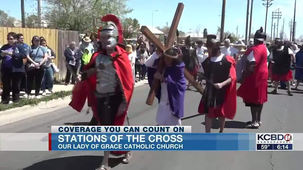 Our Lady of Grace performs Stations of the Cross in North Lubbock