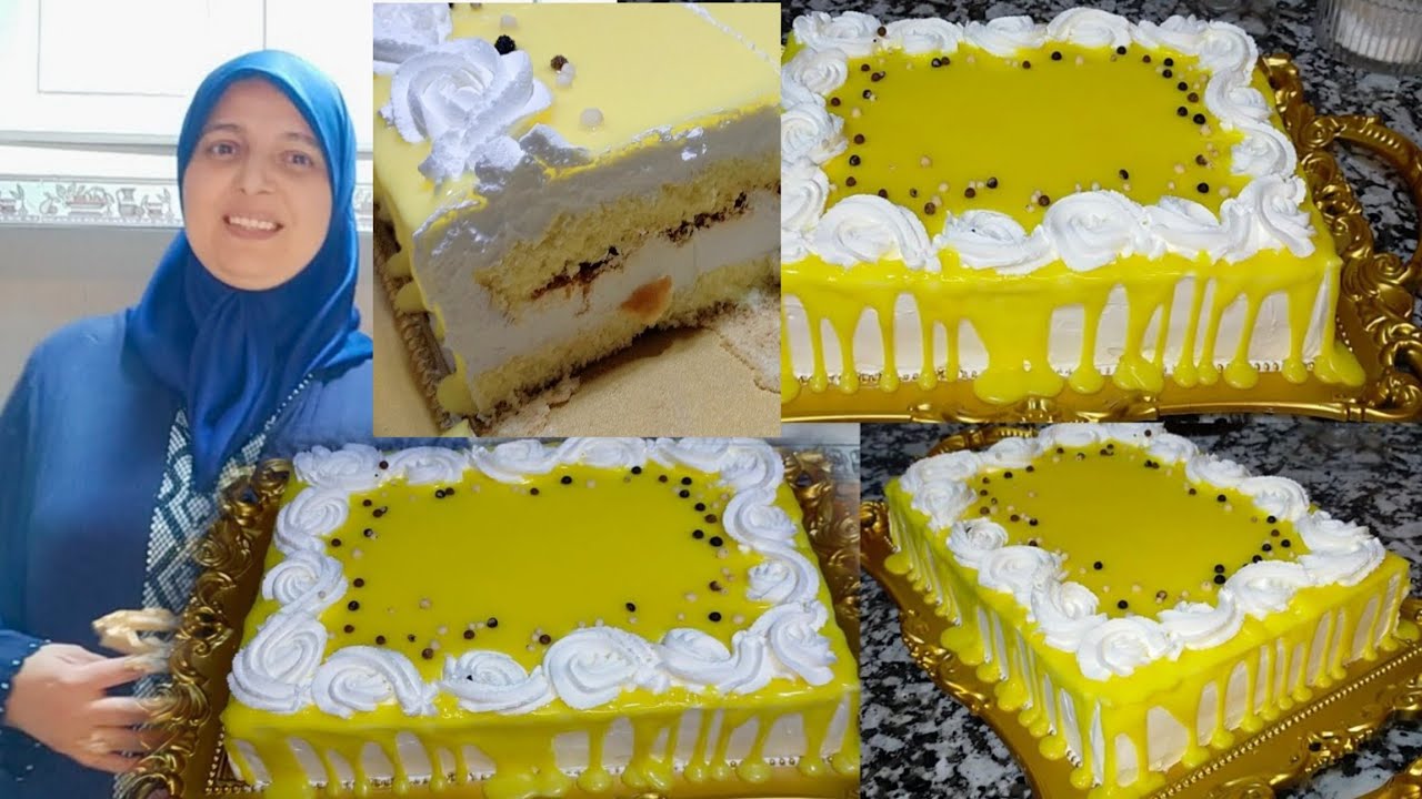 أرخص وأسهل حلوة لاكريم اقتصادية و راقية🤤بدون جيلاتين حسن من باتيسري ب 5معالق دقيق وكريمة ليمون ياسلا