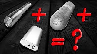 Что будет, если объединить фонарик + Bluetooth колонку + Power Bank ?