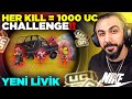 YENİ LİVİKTE HER 1 KILL 1000 UC CHALLENGE!! 🤑 | PUBG MOBILE