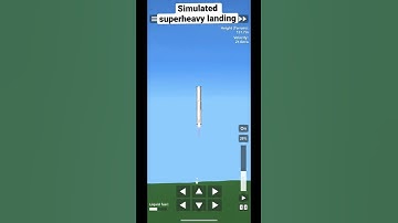 Superheavy booster simulated landing no dlc sfs!