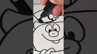 Frosty The Snowman - How to Coloring Pages of Frosty The Snowman part 1 With Markers #christmas