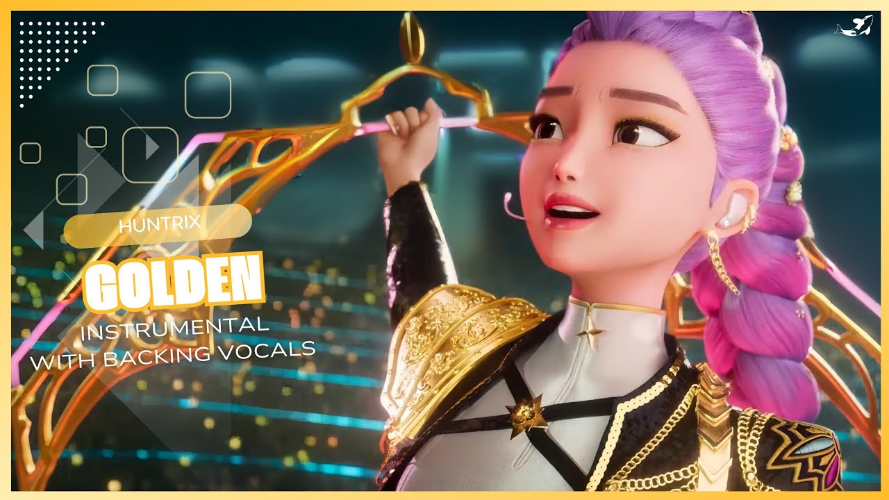 HUNTRIX - Golden (Official Instrumental with backing vocals) |Lyrics|