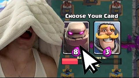Clash Royale but I make my Deck BLINDFOLDED