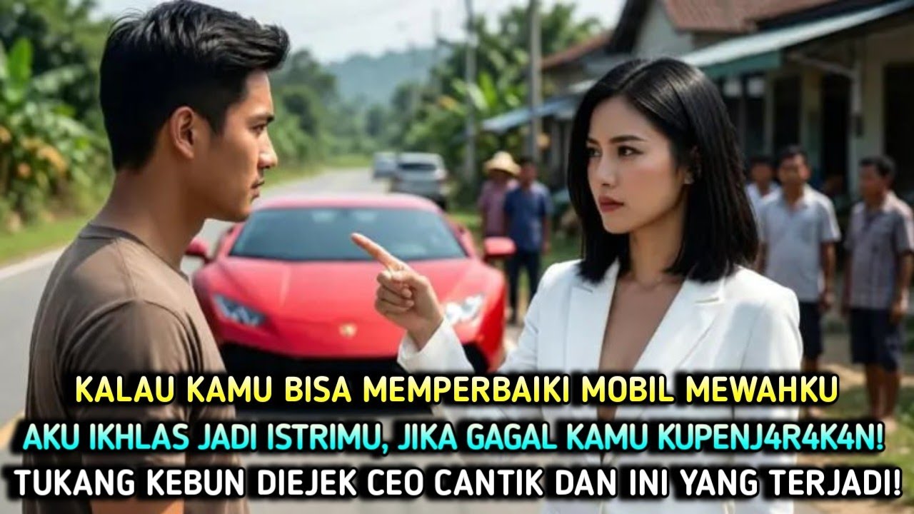CEO Cantik Tantang Tukang Kebun: Jika Bisa Perbaiki Mobil Mewahku, Aku Siap Jadi Istrimu!