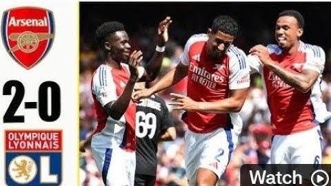 ARSENAL VS LYON 2-0 EXTENDED HIGHLIGHT 2024 EMIRATE CUP