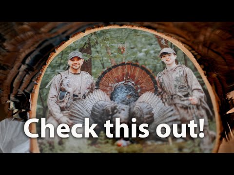 A Cool way to Display your Turkey Fan!
