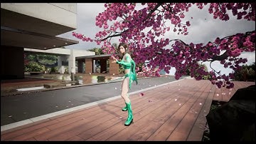 Shinbi exploring the Zen Garden