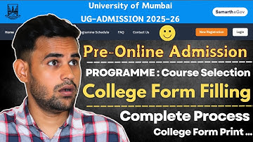 How to fill Mumbai University Online Admission form 2025 | Complete process