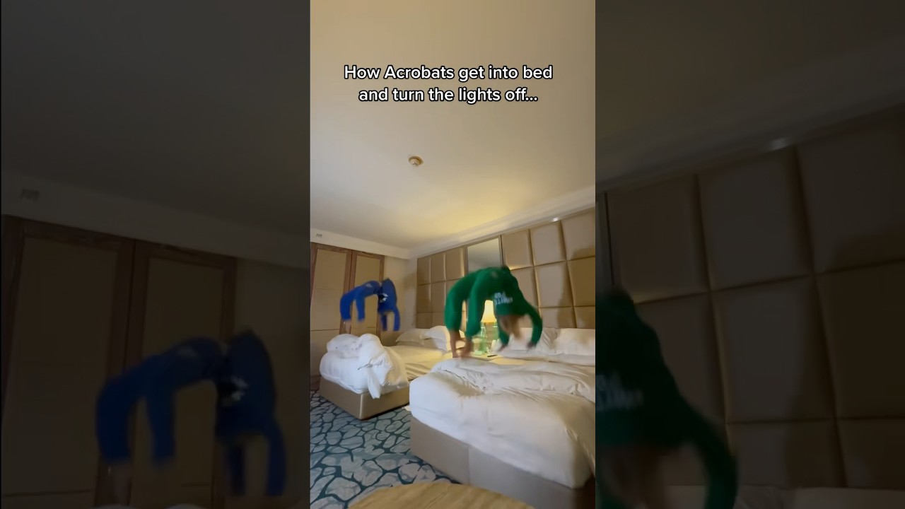 How dancers get into bed 😏😴