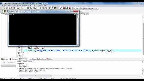 Ngôn ngữ lập trình C Bài 9 Hàm hay chương trình con Tham số, Tham biến hay Tham trị