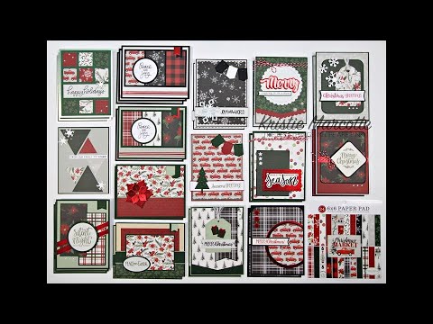 Carta Bella Christmas 2022 Carta Bella Christmas Market - 31 Cards From One 6X6 Paper Pad - Youtube
