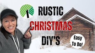 Rustic Christmas DIYs/Easy To Do Christmas Crafts