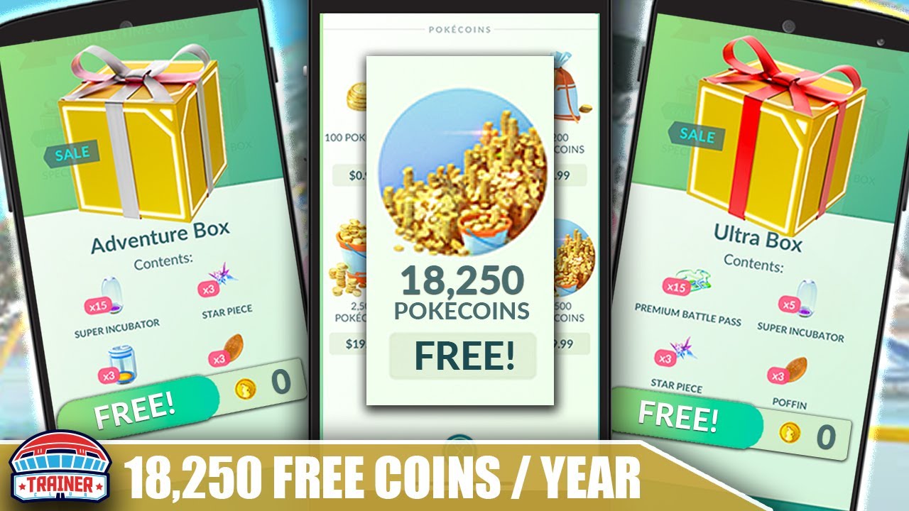 *18,250 FREE POKÉCOINS* PER YEAR! DOES 50 FREE GYM COINS PER DAY ACTUALLY  MATTER? | Pokémon GO