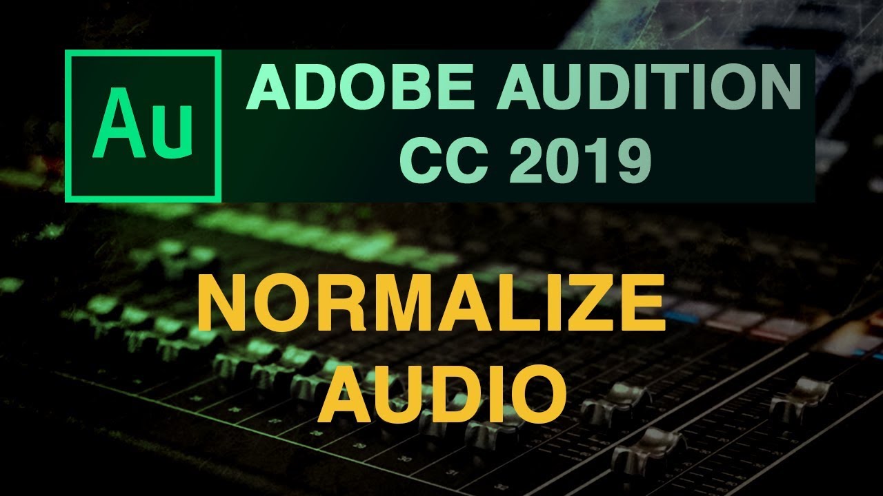 normalize adobe audition normalize adobe audition