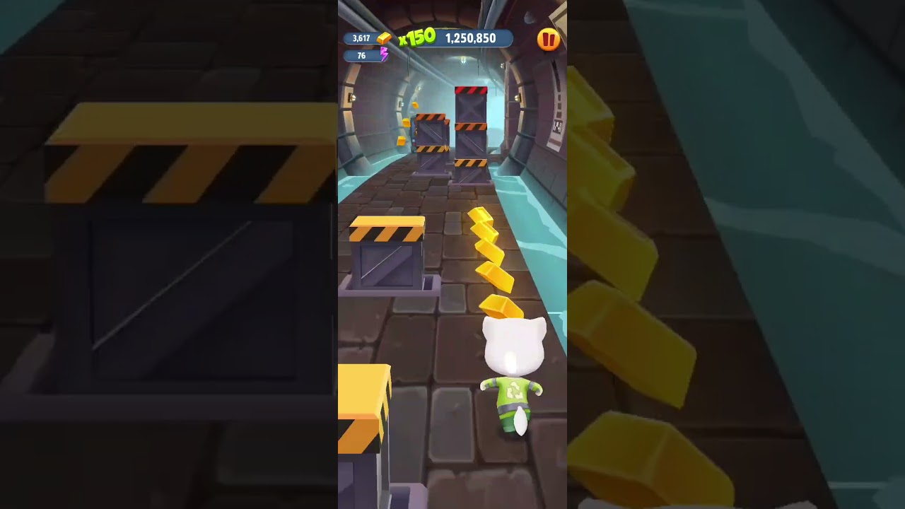 Talking Tom Gold Run Gameplay Eco Angela -3 