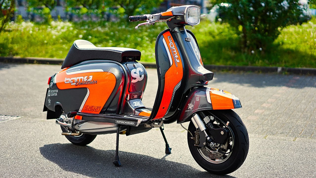 Lambretta BGM Demonstrator Custom Tuning - YouTube