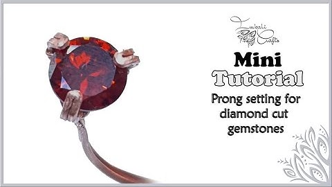 Technique - Wire prong setting for undrilled round cut gemstones