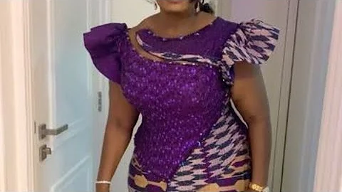 Latest kente African Ghanaian dress styles for beautiful ladies