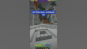 Hitting skill average 40 😮 #shorts #hypixelskyblock