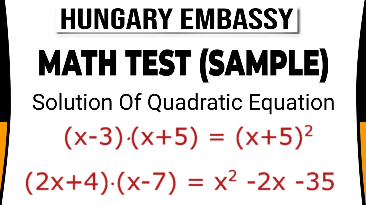 Hungary Embassy Math Test 2025 | Budapest Metropolitan University ...