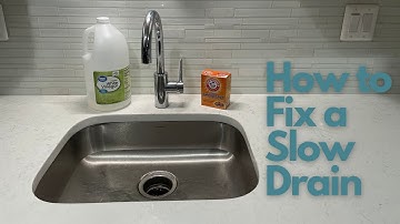 How to Unclog a Slow Draining Bathroom or Kitchen Sink Fast! || Baking Soda & Vinegar Cleaning Hack