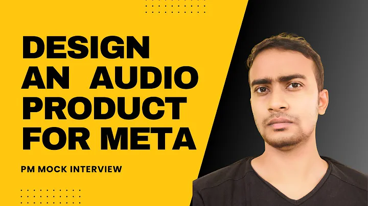 Design an Audio Product for Meta | Product Management Interview