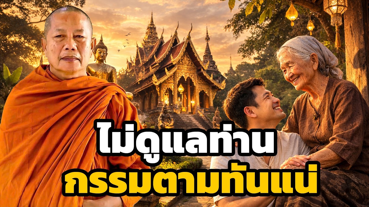 ไม่ดูแลพ่อแม่  กรรมตามทันแน่นอน ธรรมะคลายทุกข์ พระมหาบุญช่วย ปัญญาวชิโร 12