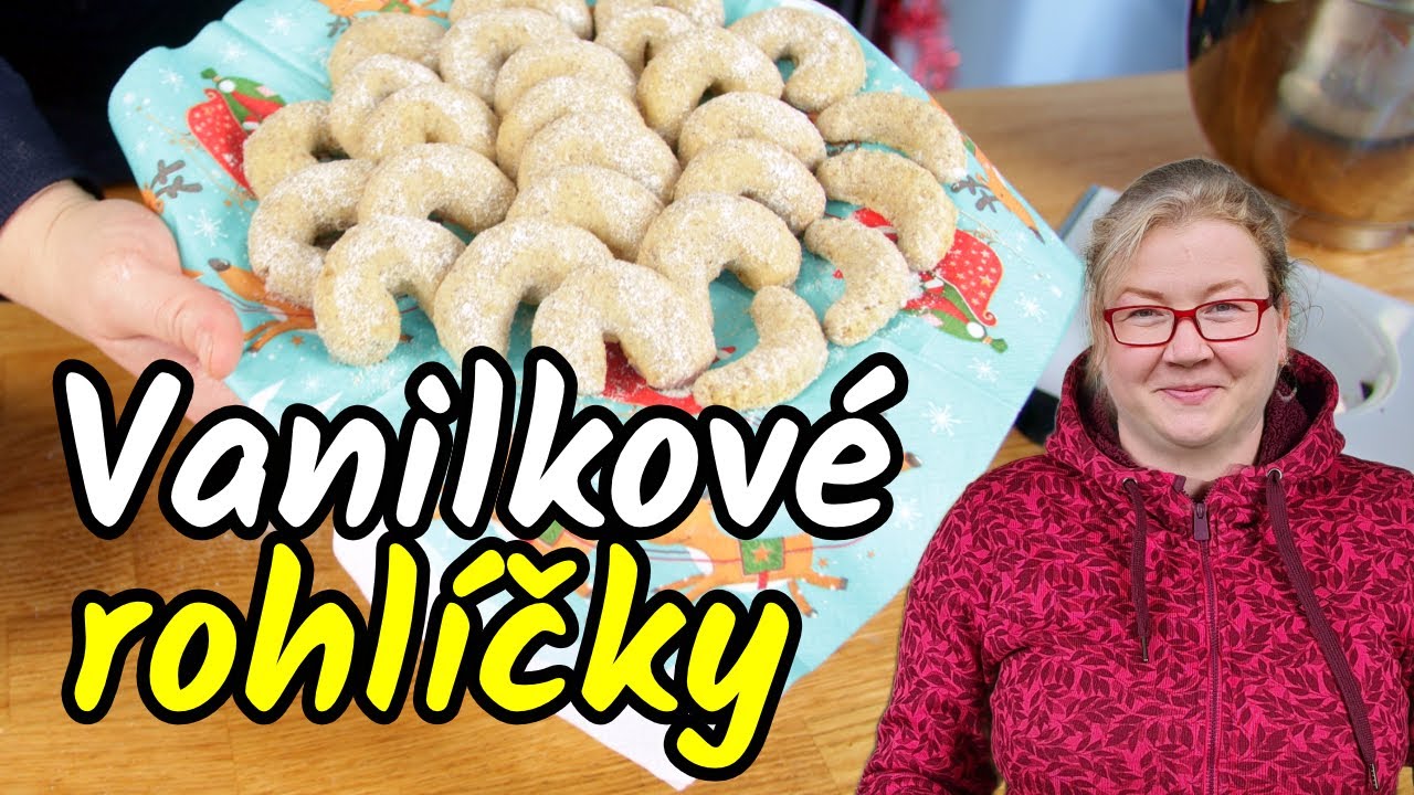 🎄👩‍🍳 Klasické vanilkové rohlíčky podle receptu mojí babičky peču už od dětství