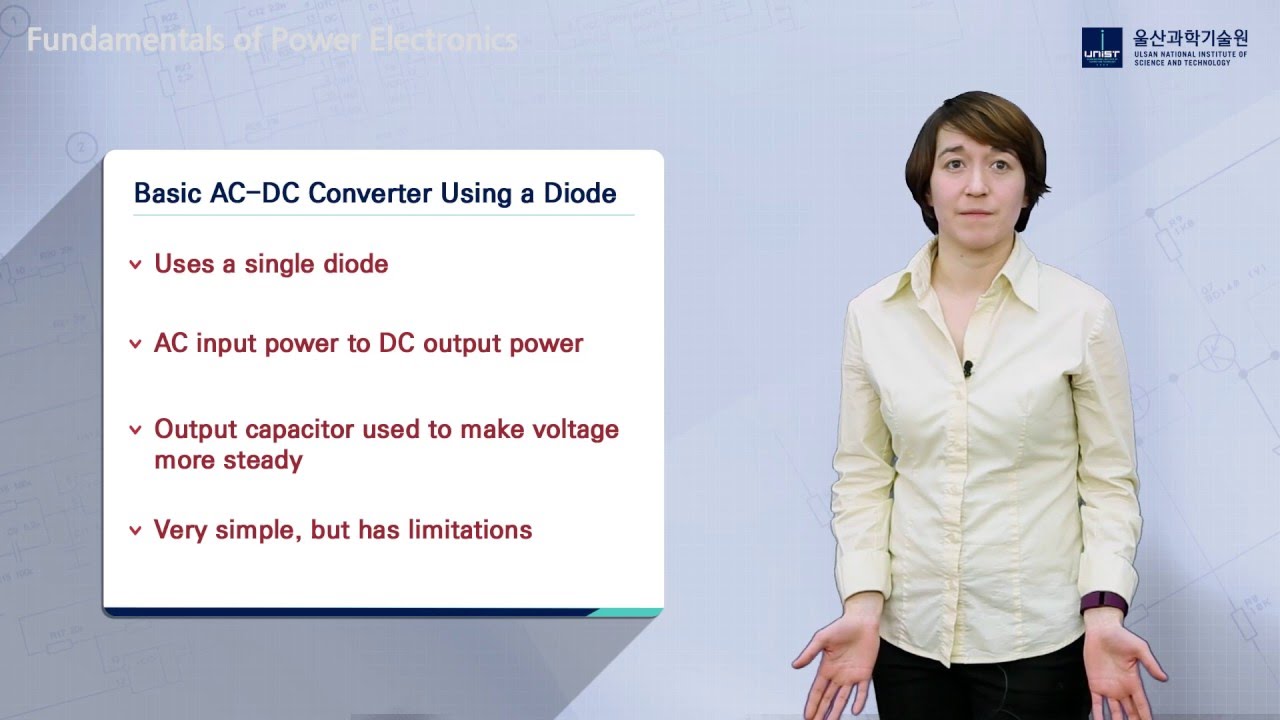 Basic AC-DC Converter Using A Diode - YouTube