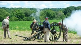 10lb Parrott rifled canon artillery piece - 149th Battle of Monocacy - Living History - July 6, 2013