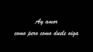 Y Por Amor Pancho Barraza Letra