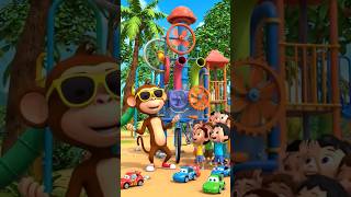Cartoon Monkey Toy Car Machine 😱🚗 #shorts #viral #cartoon
