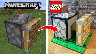 : I Built a Working LEGO Minecraft Piston...