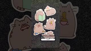 I love my Pusheen Stickers #shorts #cat #cricut