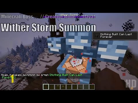 Wither Storm Summon // Minecraft Boss ☠ // Creative Mode 🖌 (Java) // 1️⃣